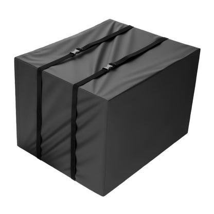 Air Conditioner Cover, 530 x 400 x 380 mm Ac Cover for Air Conditioning Unit, Double-Layer, Waterproof Polyester Fabric, Adjustable Shoulder Strap, Universal Size for Outdoor Outside