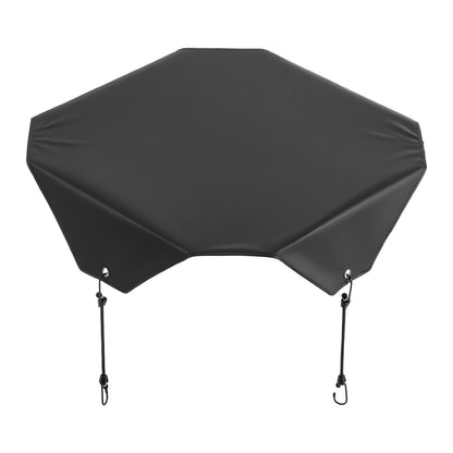 Air Conditioner Cover for Outside Units, 810 x 810 mm Central AC Cover for Air Conditioning Unit, Top Universal Mesh Defender Rainproof Easy Install for Outdoor Outside All Seasons, Black