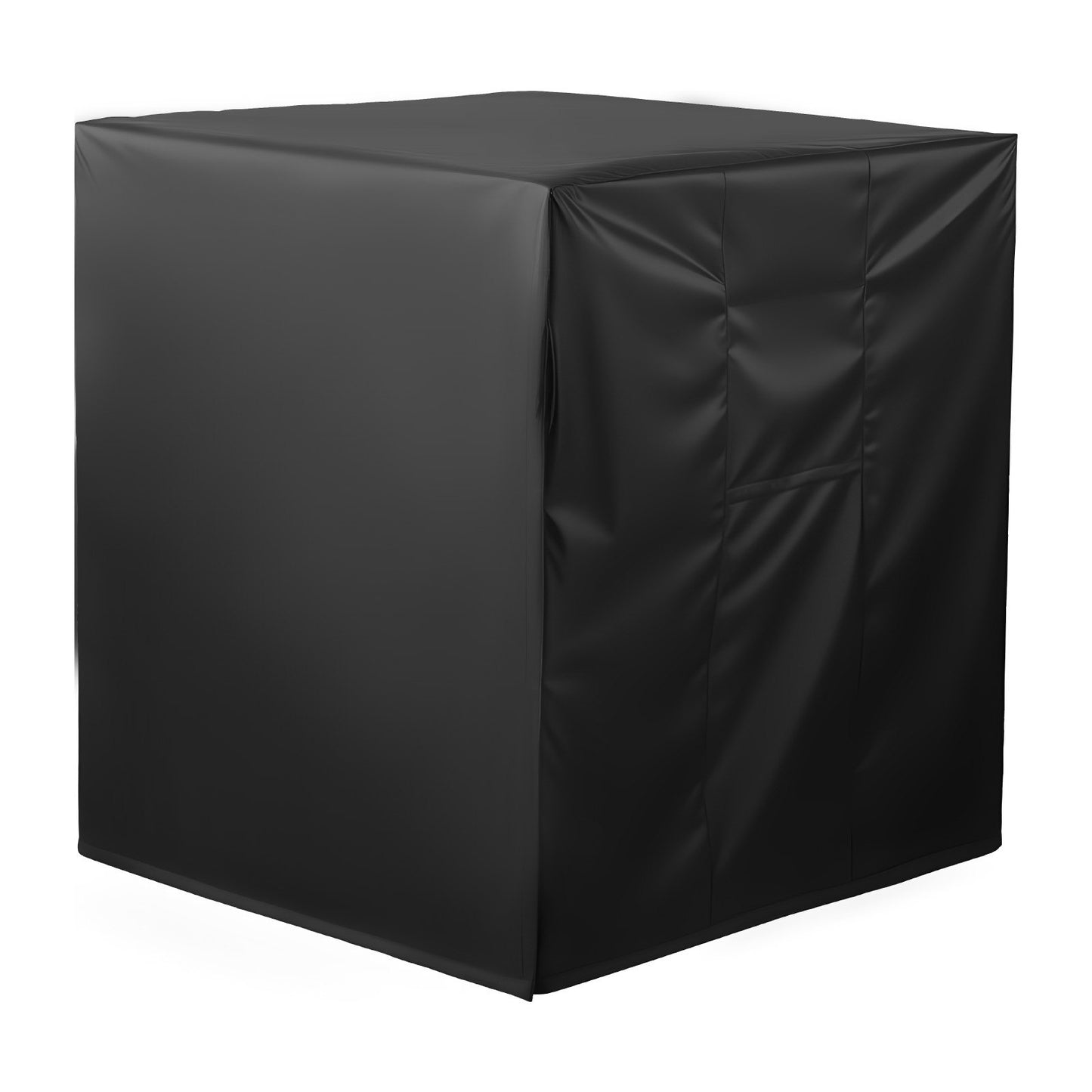 Air Conditioner Cover, 660 x 660 x 812 mm Ac Cover for Air Conditioning Unit, Three-Layer, Waterproof Polyester Fabric, Mesh Ventilation, Universal Defender for Outdoor Outside Ac Unit, Black