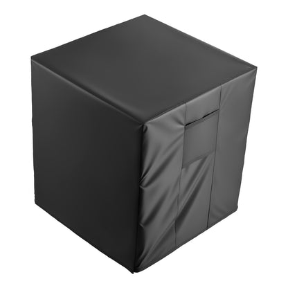 Air Conditioner Cover, 914 x 914 x 1010 mm Ac Cover for Air Conditioning Unit, Three-Layer, Waterproof Polyester Fabric, Mesh Ventilation, Universal Defender for Outdoor Outside Ac Unit, Black