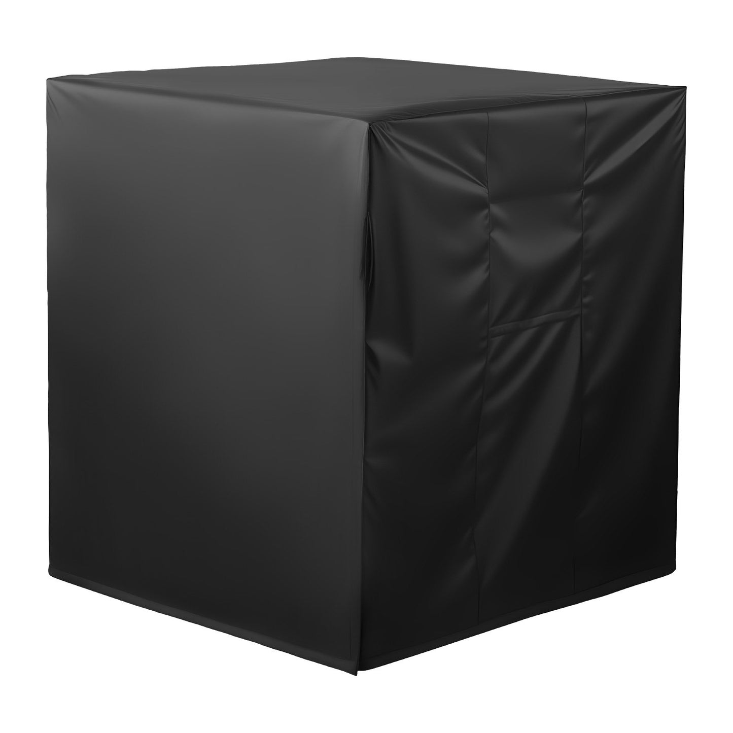 Air Conditioner Cover, 812 x 812 x 914 mm Ac Cover for Air Conditioning Unit, Three-Layer, Waterproof Polyester Fabric, Mesh Ventilation, Universal Defender for Outdoor Outside Ac Unit, Black