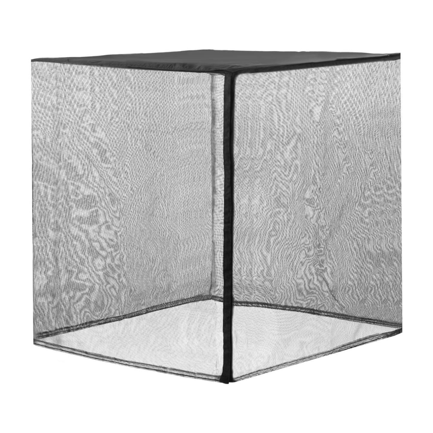 Air Conditioner Cover, 711 x 711 x 812 mm Ac Cover for Air Conditioning Unit, Dual-Layer, Detachable Canopy,Waterproof Polyester, Universal HVAC Protector for Outdoor Outside Ac Unit, Black