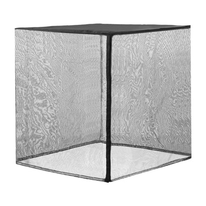 Air Conditioner Cover, 812 x 812 x 914 mm Ac Cover for Air Conditioning Unit, Dual-Layer, Detachable Canopy,Waterproof Polyester, Universal HVAC Protector for Outdoor Outside Ac Unit, Black