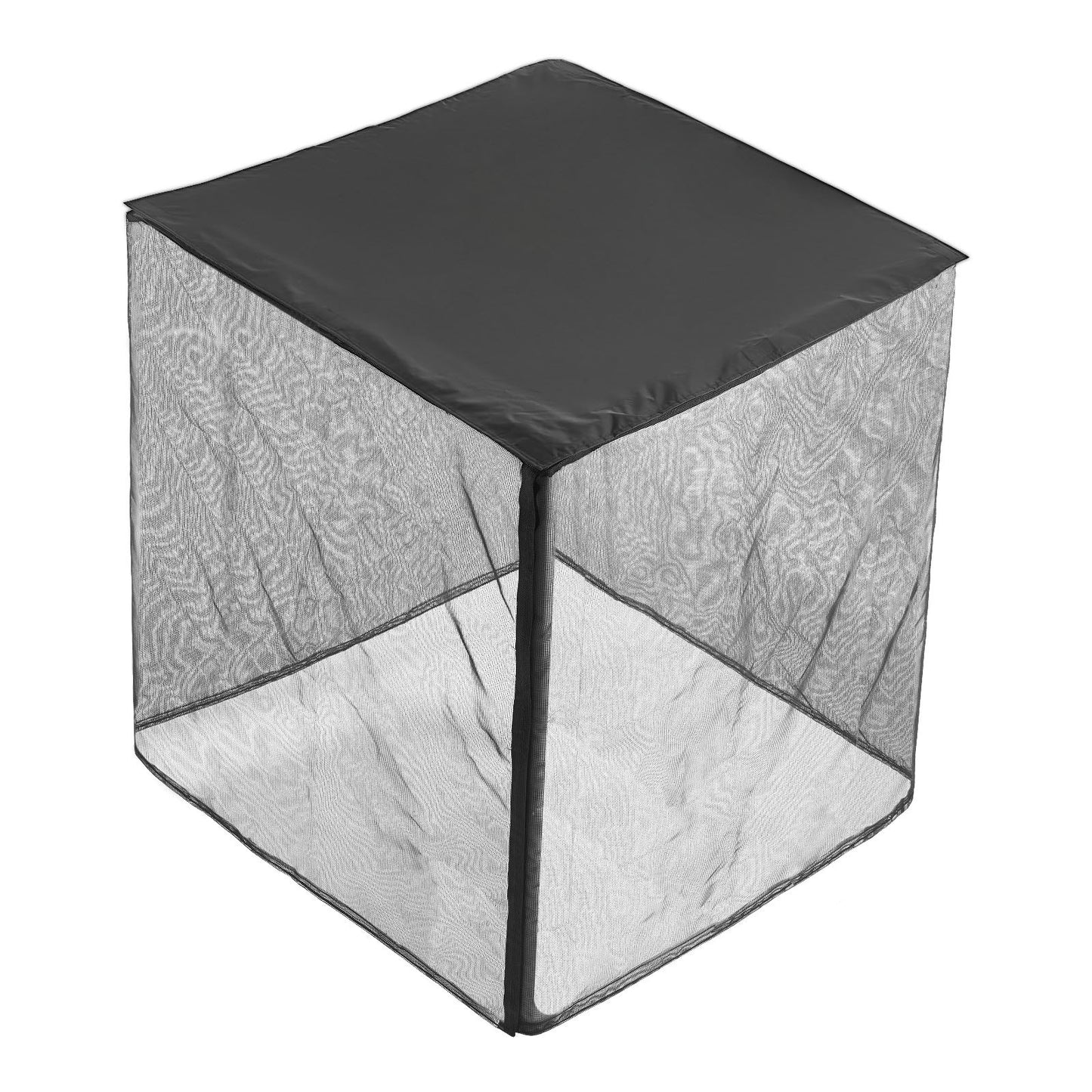 Air Conditioner Cover, 812 x 812 x 914 mm Ac Cover for Air Conditioning Unit, Dual-Layer, Detachable Canopy,Waterproof Polyester, Universal HVAC Protector for Outdoor Outside Ac Unit, Black