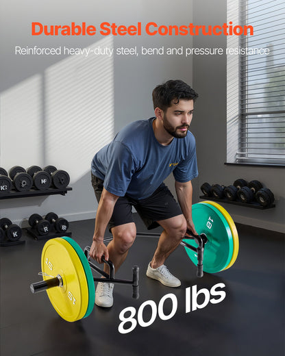 Hex-Bar-Langhantel mit offenem Rahmen, 50 mm Durchmesser, 360 kg Tragkraft, gerändelte Griffe, Gewichtheber- und Krafttrainingsgerät, Heim-Fitnessstudio für Kniebeugen, Kreuzheben und Schulterdrücken