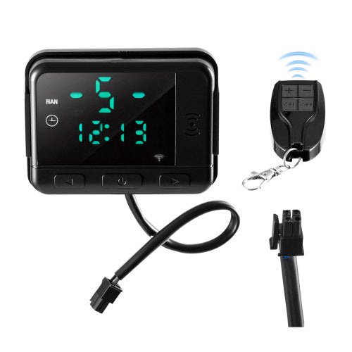 Diesel-Luftheizungsregler, universeller DC5V-Diesel-Luftheizungsregler mit Thermostatschalter, Standheizungsregler mit LCD-Anzeige und Fernbedienung, passend für 2-kW-, 5-kW- und 8-kW-Dieselheizungen