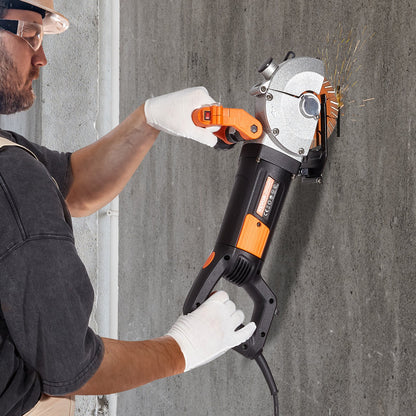 Elektrische Wandnutfräse, Wandnutfräsmaschine 133 mm, Nutfrästiefe 42 mm, Wandnutfräsmaschine 2500 W, Wandfräsmaschine mit Wasserpumpe