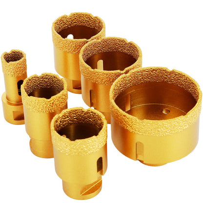 Diamant-Lochsägen-Set, 6-teilig, mit Diamantbohrern von 20 mm bis 68 mm für Keramikfliesen und Marmor