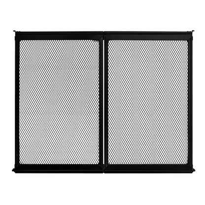 RV Screen Door Protector, 622.3 x 508 mm Door Grille, Easy to Install and Disassemble, Reinforced Breathable Protective Mesh, Aluminum Alloy Camper RV Entry Protector for Pet Protection, Black