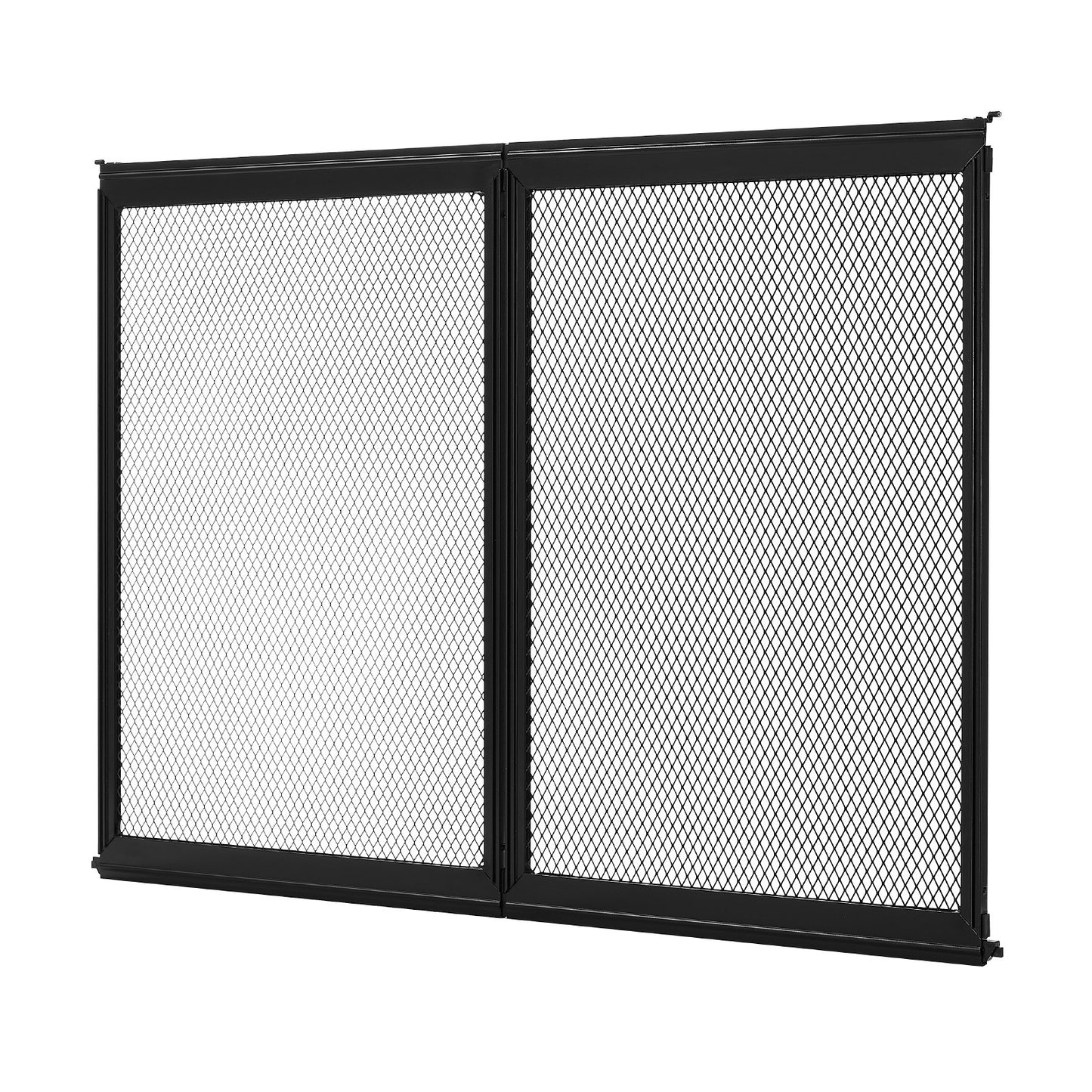 RV Screen Door Protector, 673.1 x 508 mm Door Grille, Easy to Install and Disassemble, Reinforced Breathable Protective Mesh, Aluminum Alloy Camper RV Entry Protector for Pet Protection, Black
