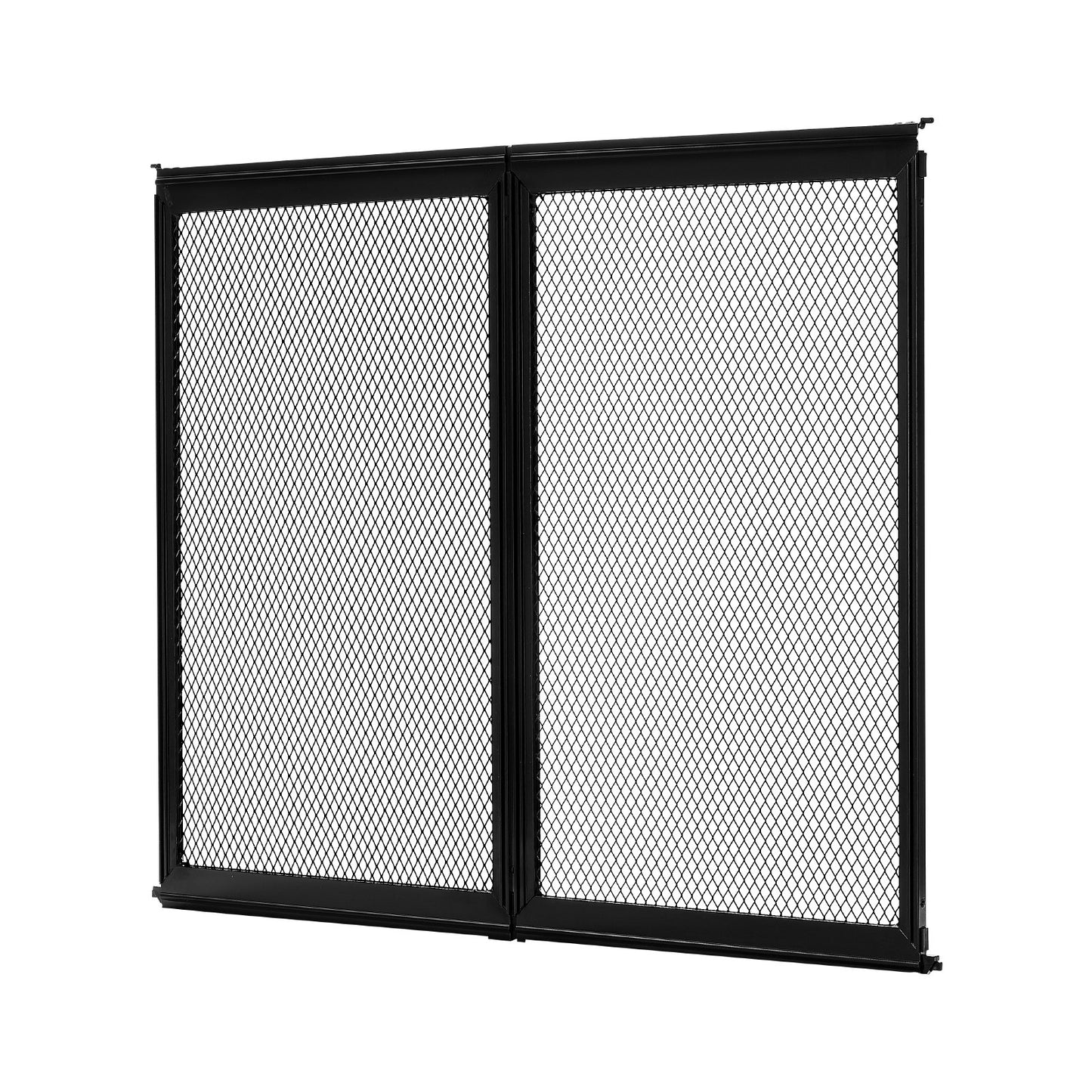 RV Screen Door Protector, 571.5 x 508 mm Door Grille, Easy to Install and Disassemble, Reinforced Breathable Protective Mesh, Aluminum Alloy Camper RV Entry Protector for Pet Protection, Black