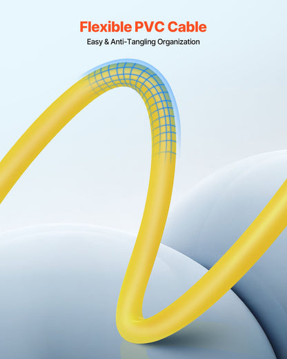 XLR-Kabel 6,1 m, 6er-Pack, geschirmte, symmetrische DMX-Mikrofonkabel (Stecker auf Buchse), vergoldete 3-polige XLR-Mikrofon- und Lautsprecherkabel, für Bühnenbeleuchtung, Mikrofone, Verstärker, Mischpulte und Lautsprechersysteme