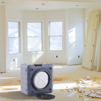 Luftreiniger mit 3-stufigem, stapelbarem Unterdrucksystem (550 CFM)