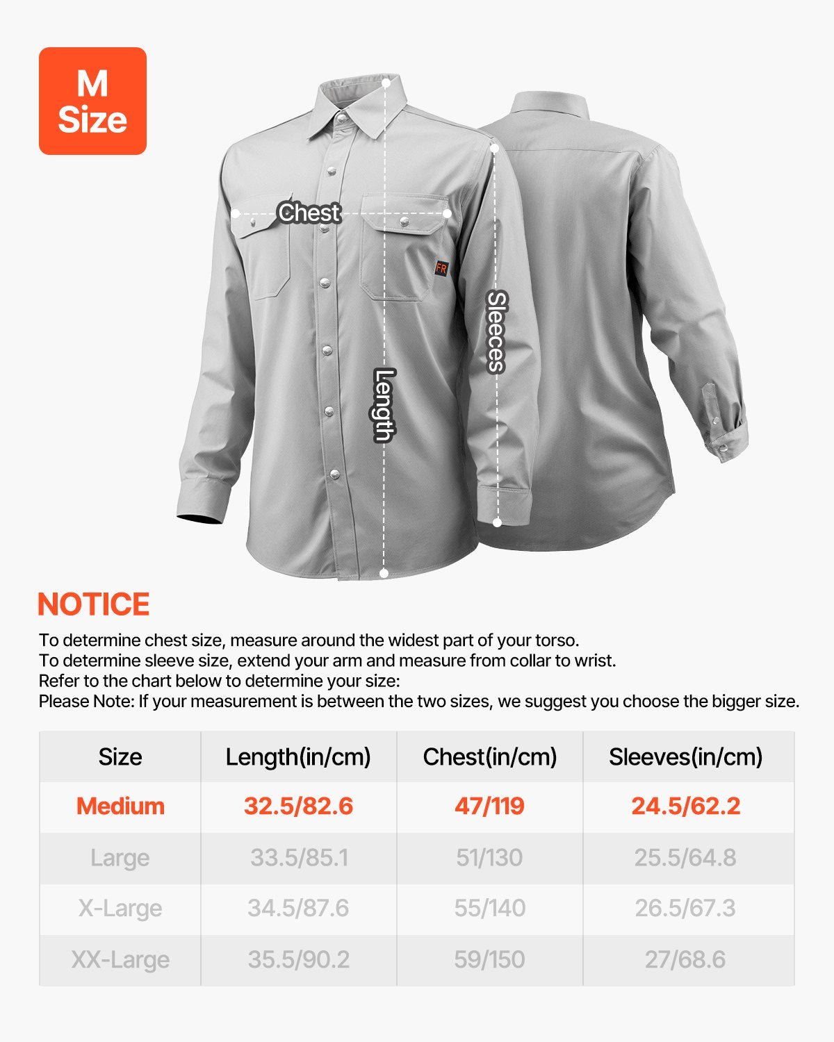 FR Welding Jacket - M Size, 7oz. Flame-Resistant Cotton Welding Jacket, Machine Washable Heat-Resistant Safety Jacket with Metal Snap Buttons & Adjustable Cuff, Meet ATPV 9.2 Cal/cm² Arc Rating