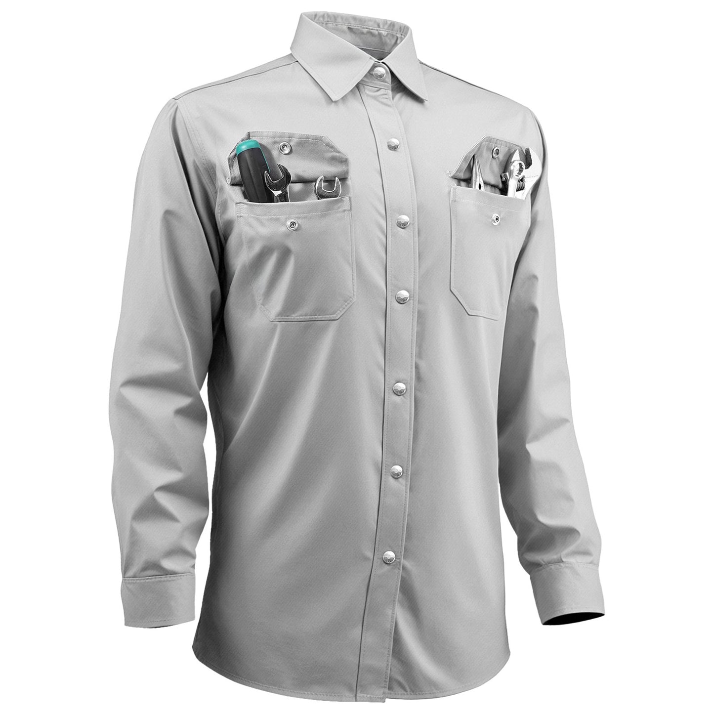 FR Welding Jacket - M Size, 7oz. Flame-Resistant Cotton Welding Jacket, Machine Washable Heat-Resistant Safety Jacket with Metal Snap Buttons & Adjustable Cuff, Meet ATPV 9.2 Cal/cm² Arc Rating