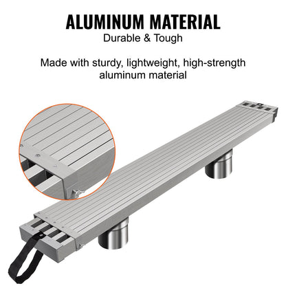Aluminum Work Plank Telescoping 6-9 ft/1.8-2.7 m 500 lb/226.8 kg Capacity Scaffold Plank