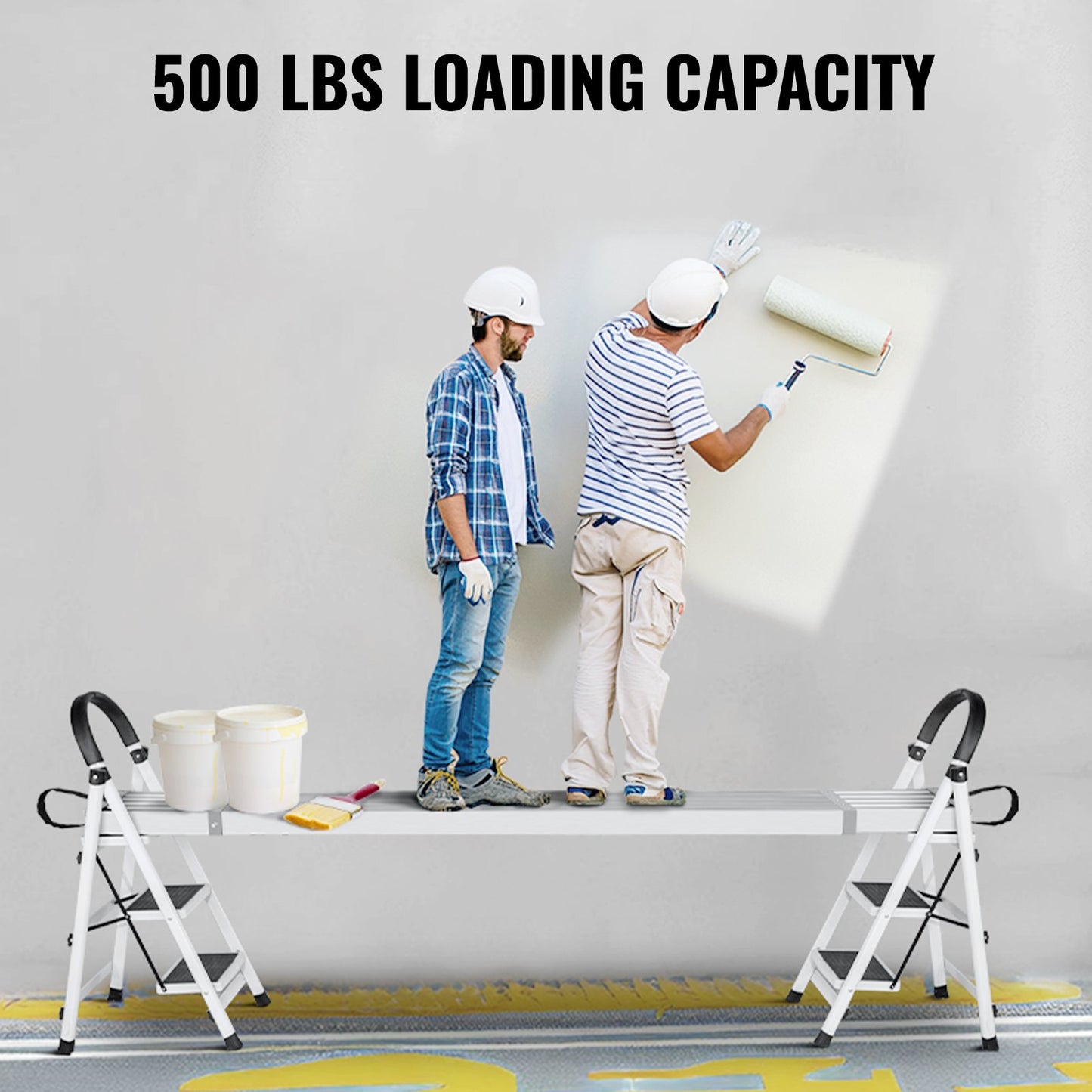 Aluminum Work Plank Telescoping 9-15 ft/2.7-4.6 m 500 lb/226.8 kg Capacity Scaffold Plank