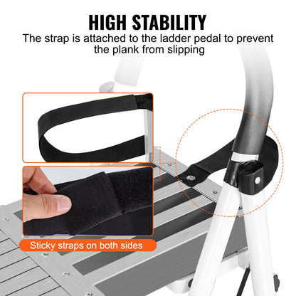 Aluminum Work Plank Telescoping 9-15 ft/2.7-4.6 m 500 lb/226.8 kg Capacity Scaffold Plank