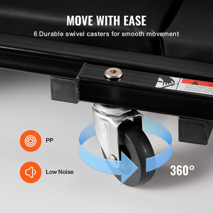 101,6 cm faltbarer Z-Garagenhocker, Werkstatthocker, Tragkraft: 204,1 kg