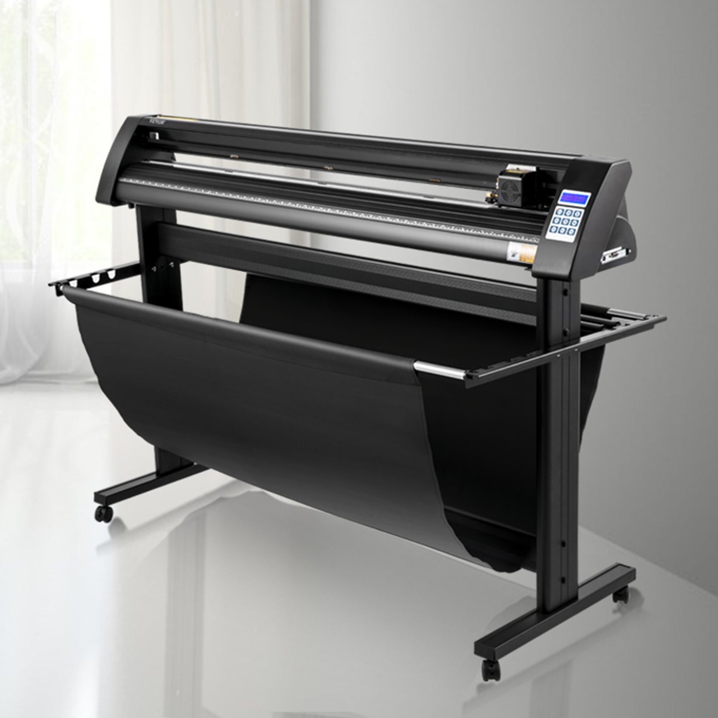 Vinylschneider, 1350-mm-Vinylplotter, LED-Bildschirmplotter, halbautomatischer integrierter Lichtschranke, kompatibel mit SignCut-Software für Mac und Windows, inklusive Ständer