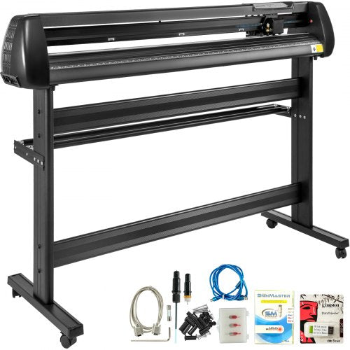 53" Vinylschneidemaschine, Basis-Vinylplotter mit Ständer, einstellbare Schneidkraft und Geschwindigkeit, Schilderherstellung