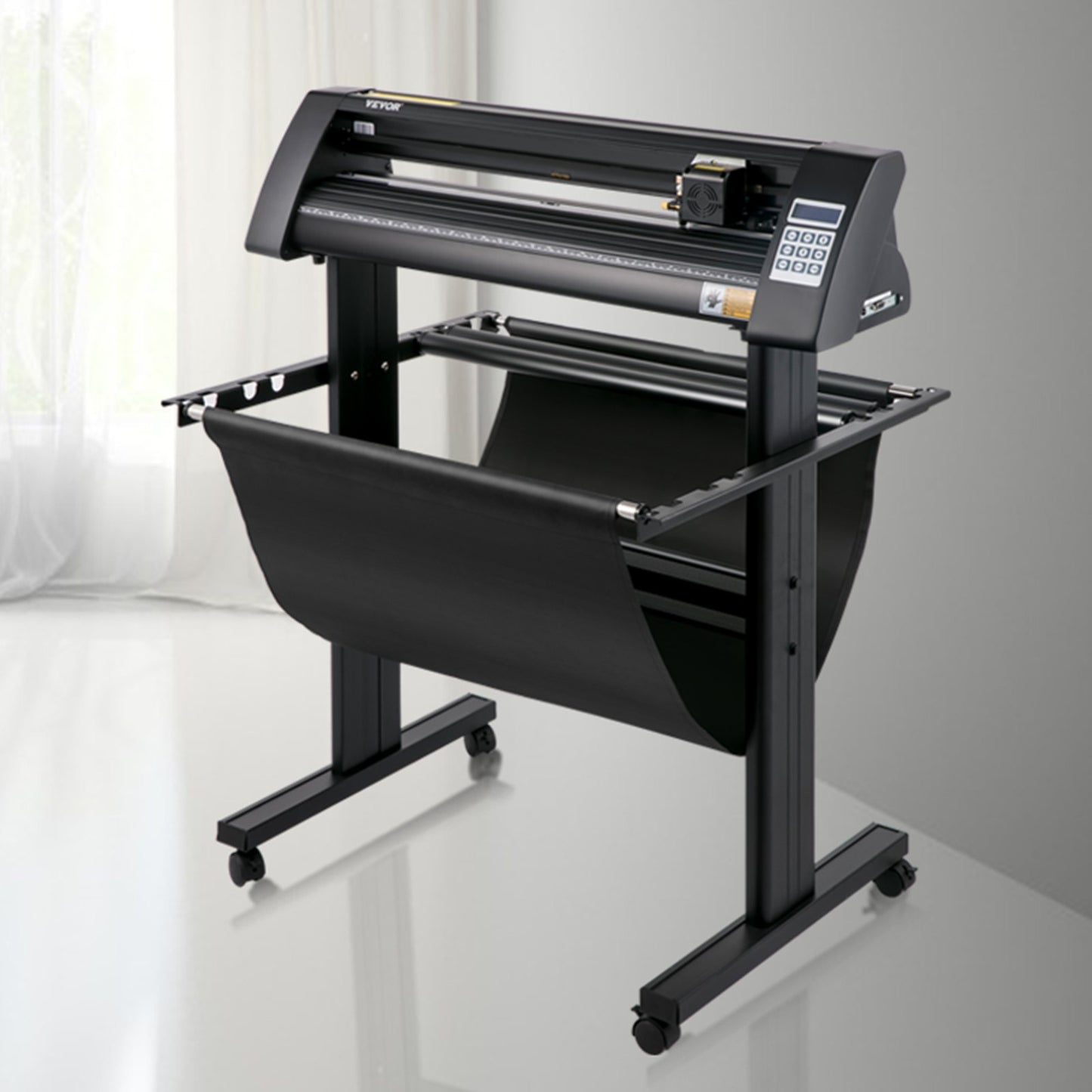 Vinylschneider, 720-mm-Vinylplotter, LED-Bildschirmplotter, halbautomatischer integrierter Lichtschranke, kompatibel mit SignCut-Software für Mac und Windows, inklusive Ständer
