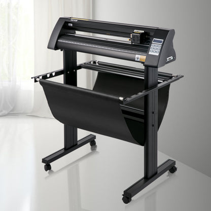 Vinylschneider, 720-mm-Vinylplotter, LED-Bildschirmplotter, halbautomatischer integrierter Lichtschranke, kompatibel mit SignCut-Software für Mac und Windows, inklusive Ständer