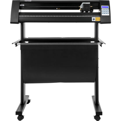 Vinylschneider, 720-mm-Vinylplotter, LED-Bildschirmplotter, halbautomatischer integrierter Lichtschranke, kompatibel mit SignCut-Software für Mac und Windows, inklusive Ständer