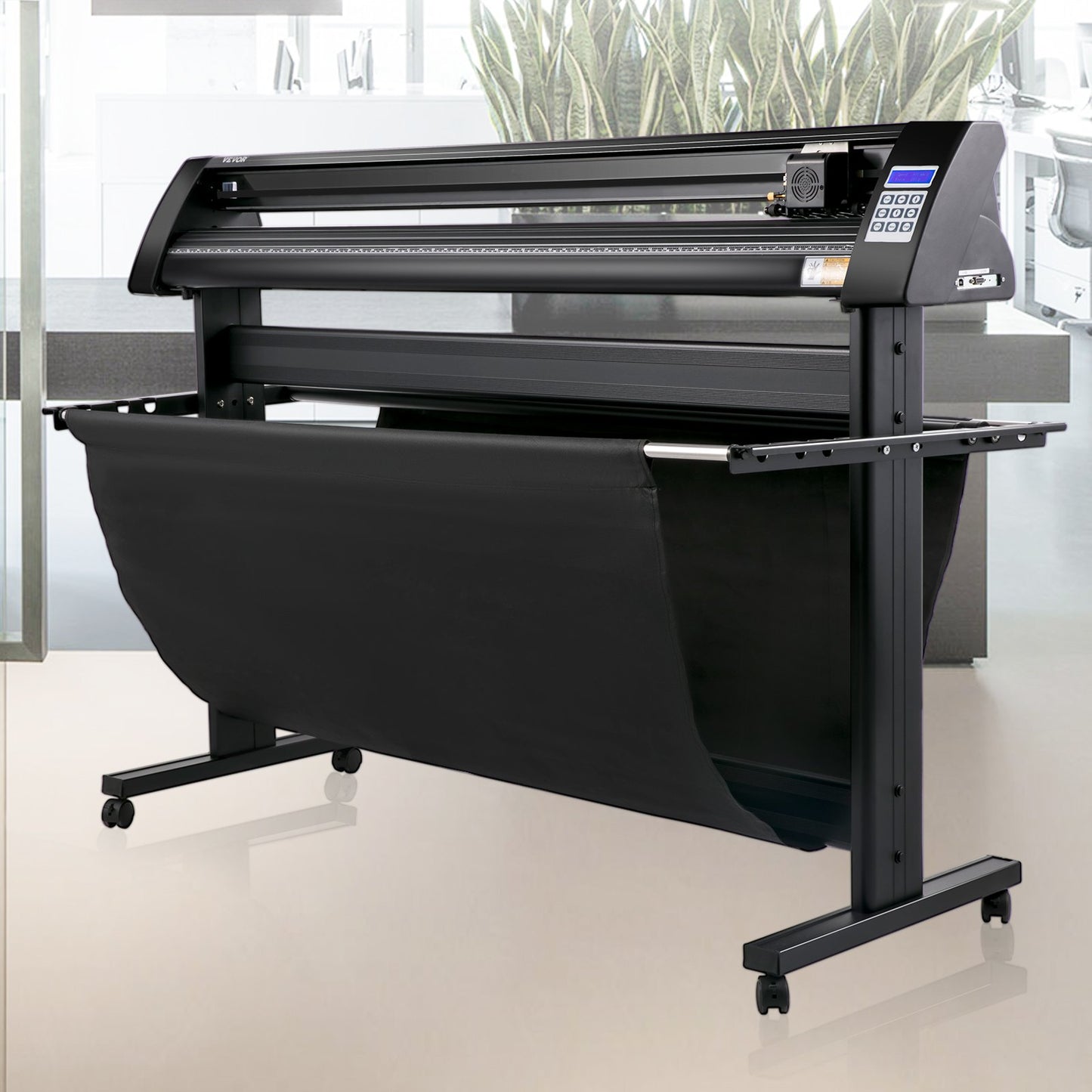 Vinylschneider, 1350-mm-Vinylplotter, LED-Bildschirmplotter, halbautomatischer integrierter Lichtschranke, kompatibel mit der SignMaster-Software für Windows, inklusive Ständer