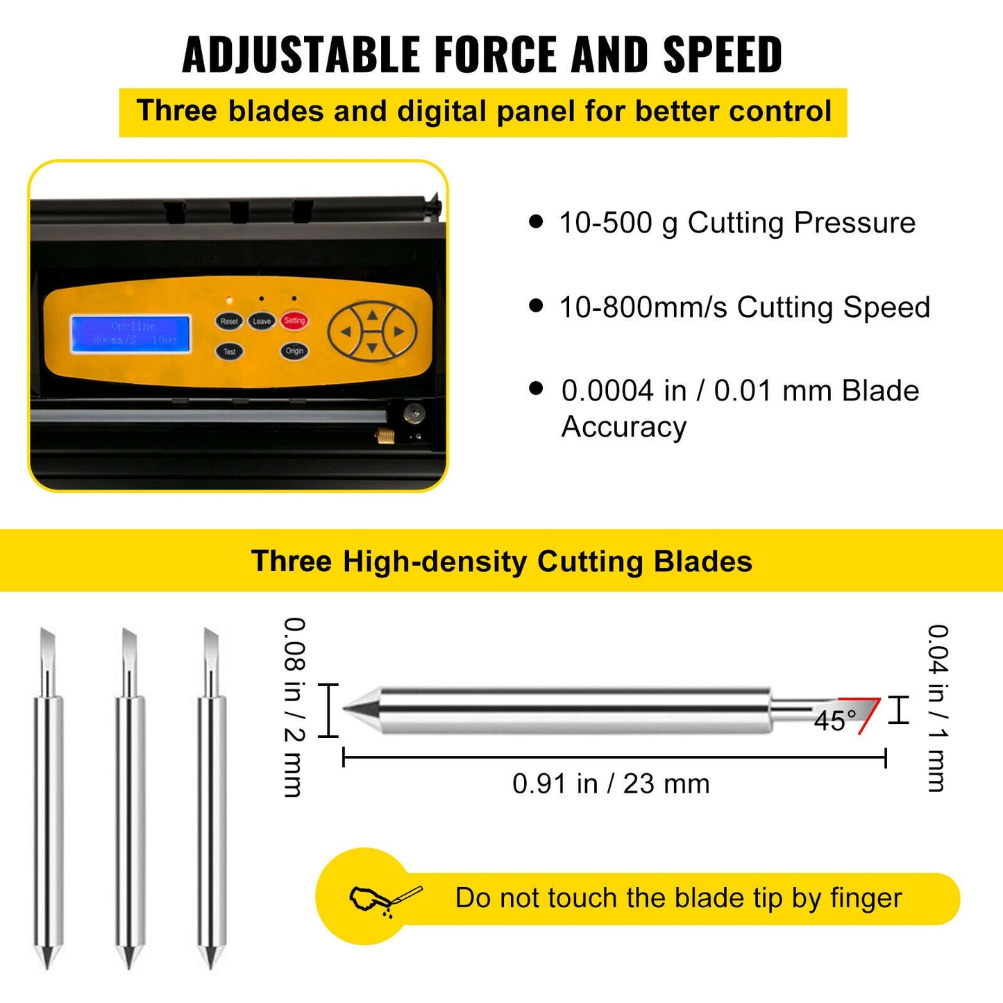 Vinylschneidemaschine, 28-Zoll-Schneideplotter, einstellbare Geschwindigkeit und Kraft, DIY-Schneidemaschinen-Set für Schilder, Banner und Aufkleber mit Bodenständer und SignMaster-Software für Windows