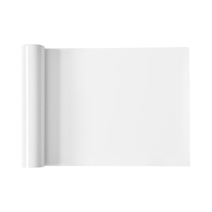 Heat Transfer Vinyl, 304.8 x 21336mm, Glossy White HTV Iron on Vinyl Roll, Easy to Cut and Weed, Strong Adhesion, Compatible with Cutting Machines, for Various Materials, T-shirts, Pillows, Hats