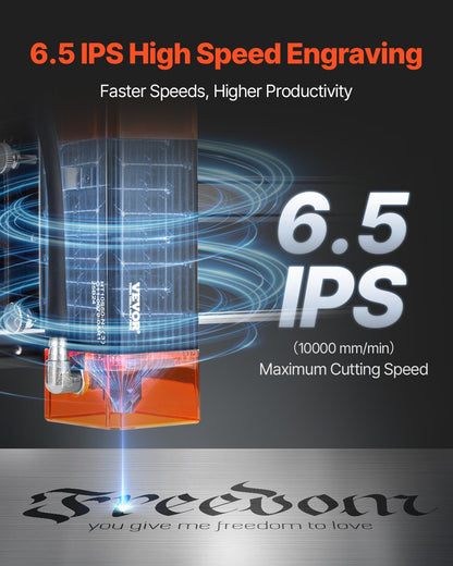 Lasergravierer, 10 W Leistung, Lasergravur- und Schneidemaschine, Arbeitsbereich 38 x 40 cm, Vorschubgeschwindigkeit 10.000 mm/min, fokussierter Laserstrahl mit Augenschutz, geeignet für Holz und bestimmte Metalle