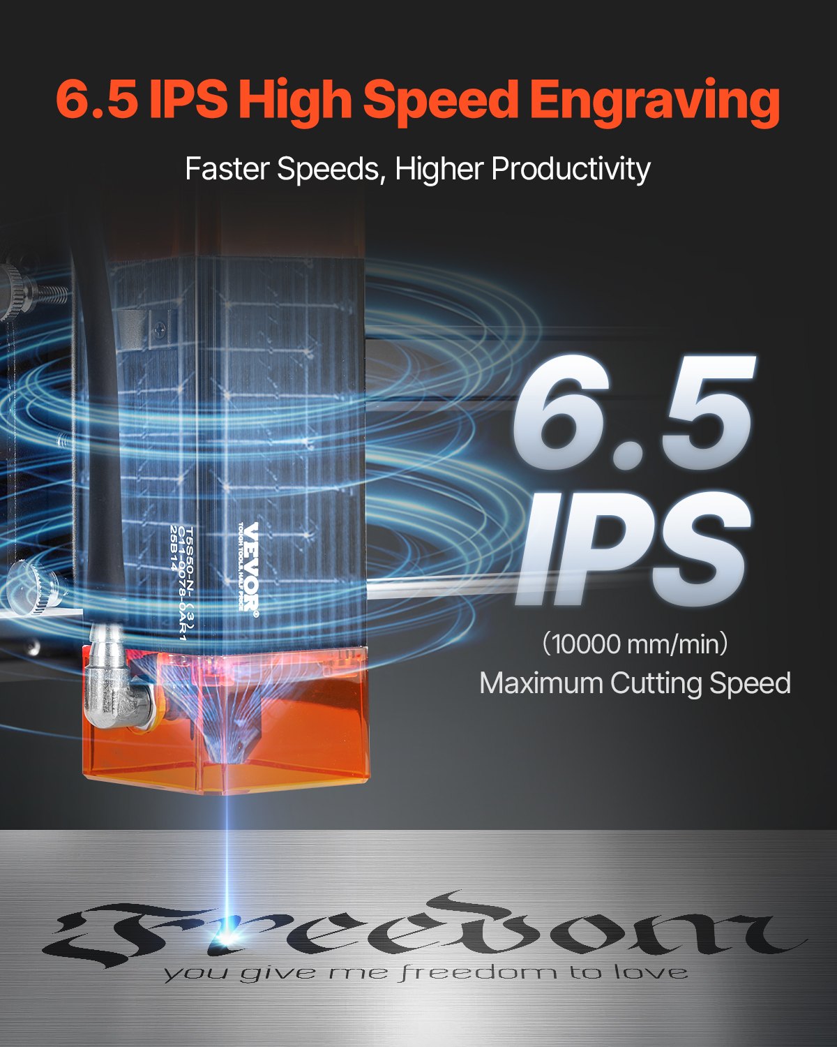 Lasergravierer, 5 W Leistung, Lasergravur- und Schneidemaschine, Arbeitsbereich 38 x 40 cm, Vorschubgeschwindigkeit 10.000 mm/min, fokussierter Laserstrahl mit Augenschutz, geeignet für Holz und bestimmte Metalle