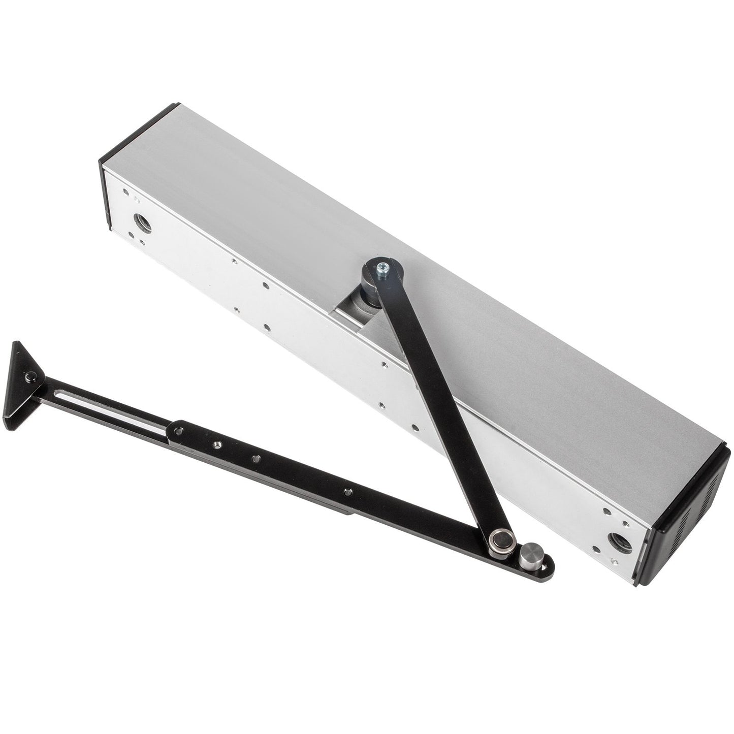 Elektrischer Türöffner/Türschließer, 10 kg, 110–240 V, automatischer Türöffner, barrierefreier Türöffner, automatischer Drehtüröffner, 50 W, Drehtüröffner, 120° verstellbar, Aluminiumlegierung