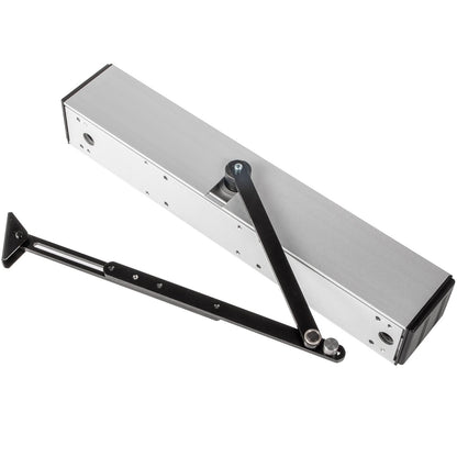 Elektrischer Türöffner/Türschließer, 10 kg, 110–240 V, automatischer Türöffner, barrierefreier Türöffner, automatischer Drehtüröffner, 50 W, Drehtüröffner, 120° verstellbar, Aluminiumlegierung