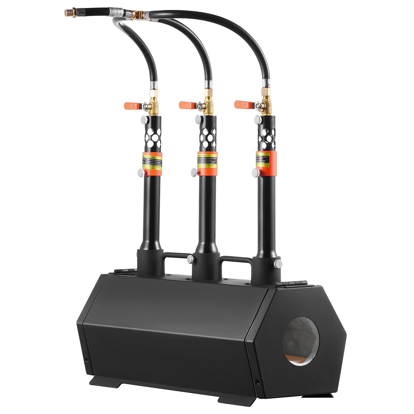 Portable Propane Forge, 3 Burner Farrier Forge, 2600℉ Tool and Knife Making Blacksmithing Gas Forge, Large Capacity Hexagon Cold-Rolled Steel Gas Forging Tools and Equipment for Metal Forging