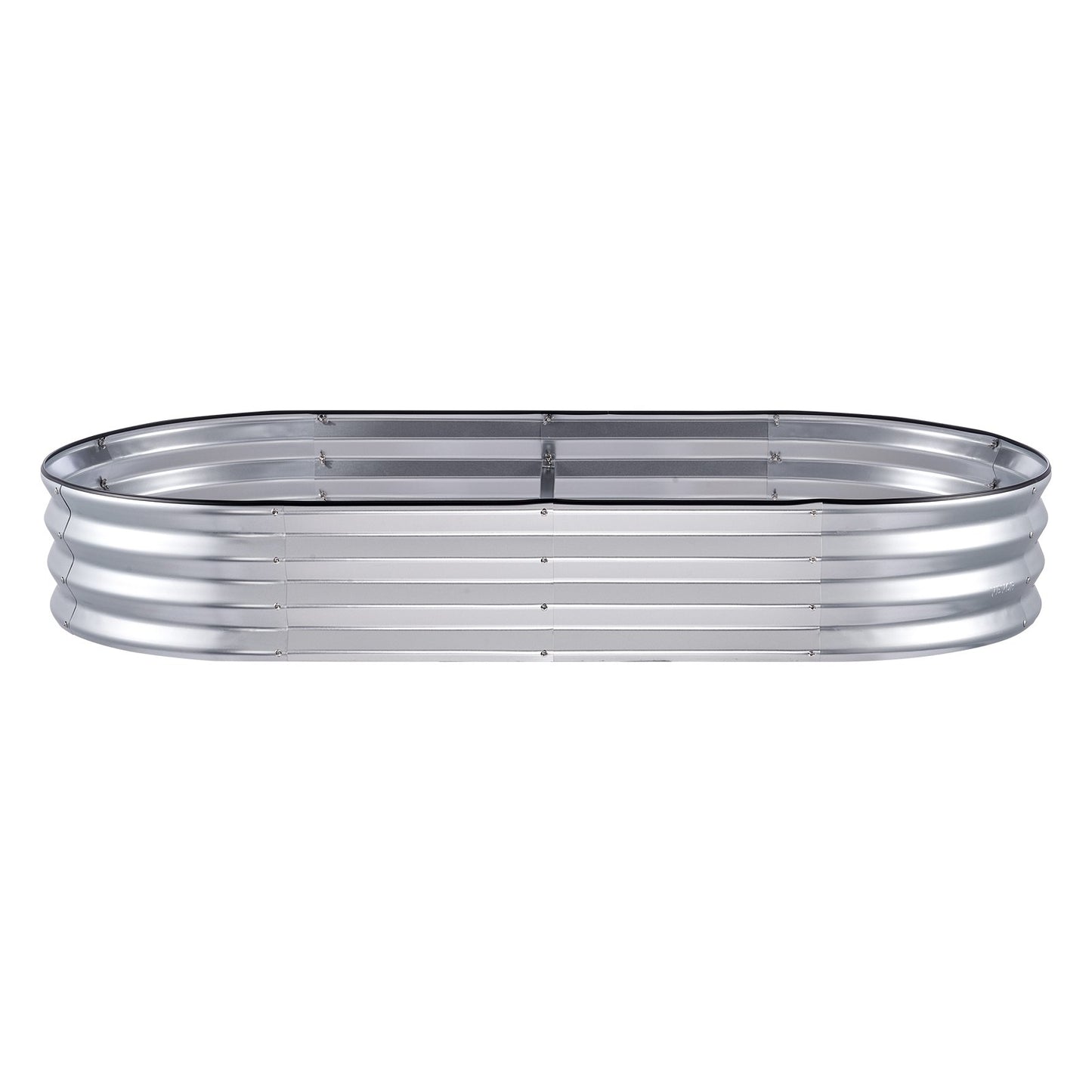 Hochbeet, 183 x 93 x 28 cm (71,9 x 36,4 x 11 Zoll), verzinkter Metall-Pflanzkasten, offener Boden, für Blumen, Gemüse und Kräuter im Garten, auf der Terrasse oder dem Balkon, silberfarben