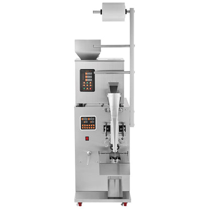 Automatic Particle Packaging Machine, 0.002-0.22lbs/1-100g, Multi-Function Pouch Powder Sachet Weighting Filling Packing Machine, Powder Filler Machine for Tea Seeds Grains Flour Beans Glitter