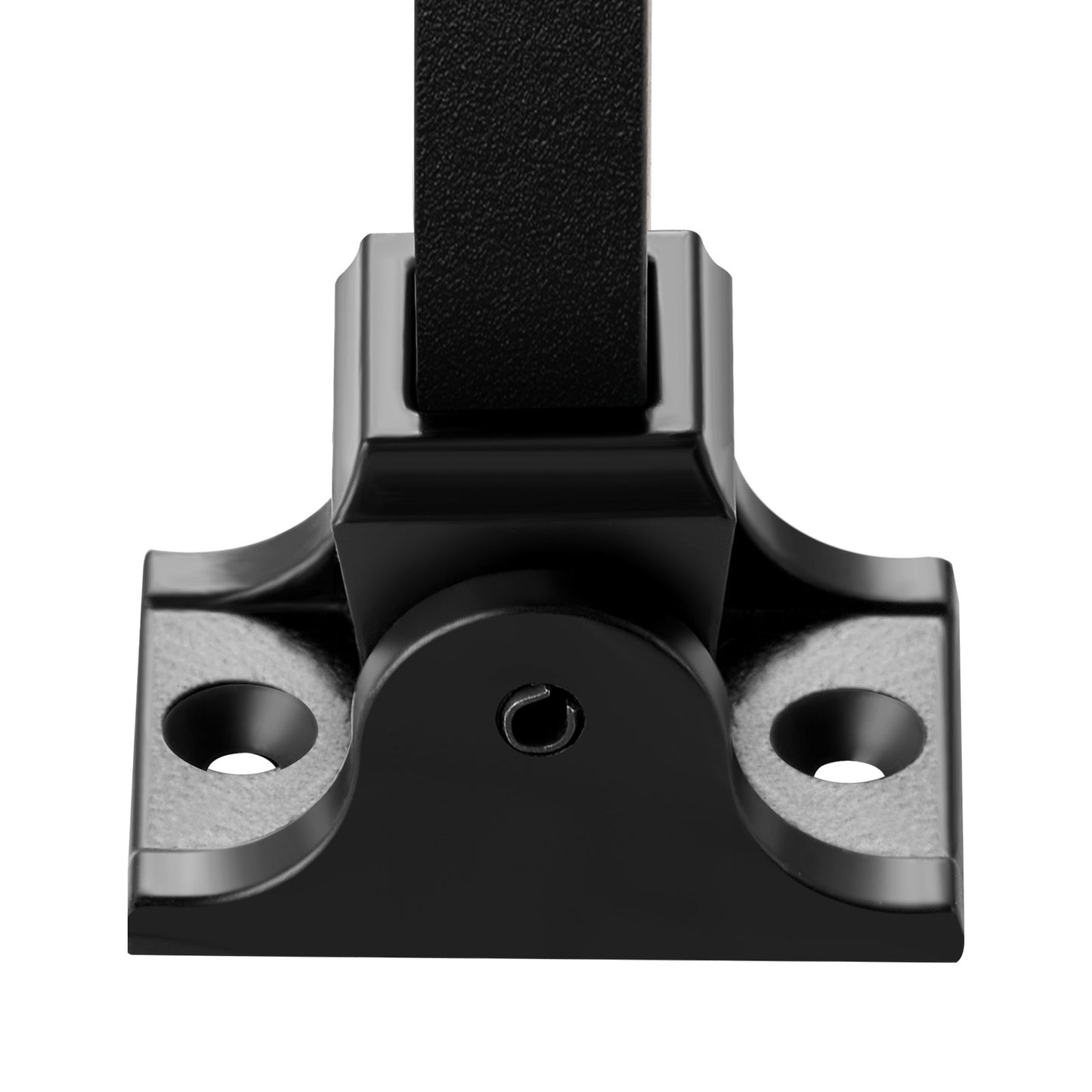 Aluminum Alloy Baluster Shoes Square Balusters Baluster Wrought Spindles for Staircase Slant Shoes with Screw Holes for 1/2 Inch Staircase Balusters, Black (50 Pcs)(Screws Sold Separately)