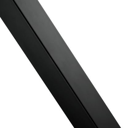 Kabelgeländerpfosten, 42 x 1,97 x 1,97 Zoll, ebene Terrassentreppenpfosten, Kabelhandlaufpfosten aus gebürstetem Edelstahl, Terrassengeländer-DIY-Pfosten ohne Bohrloch, Treppengeländer-Set mit Montagehalterung, schwarz