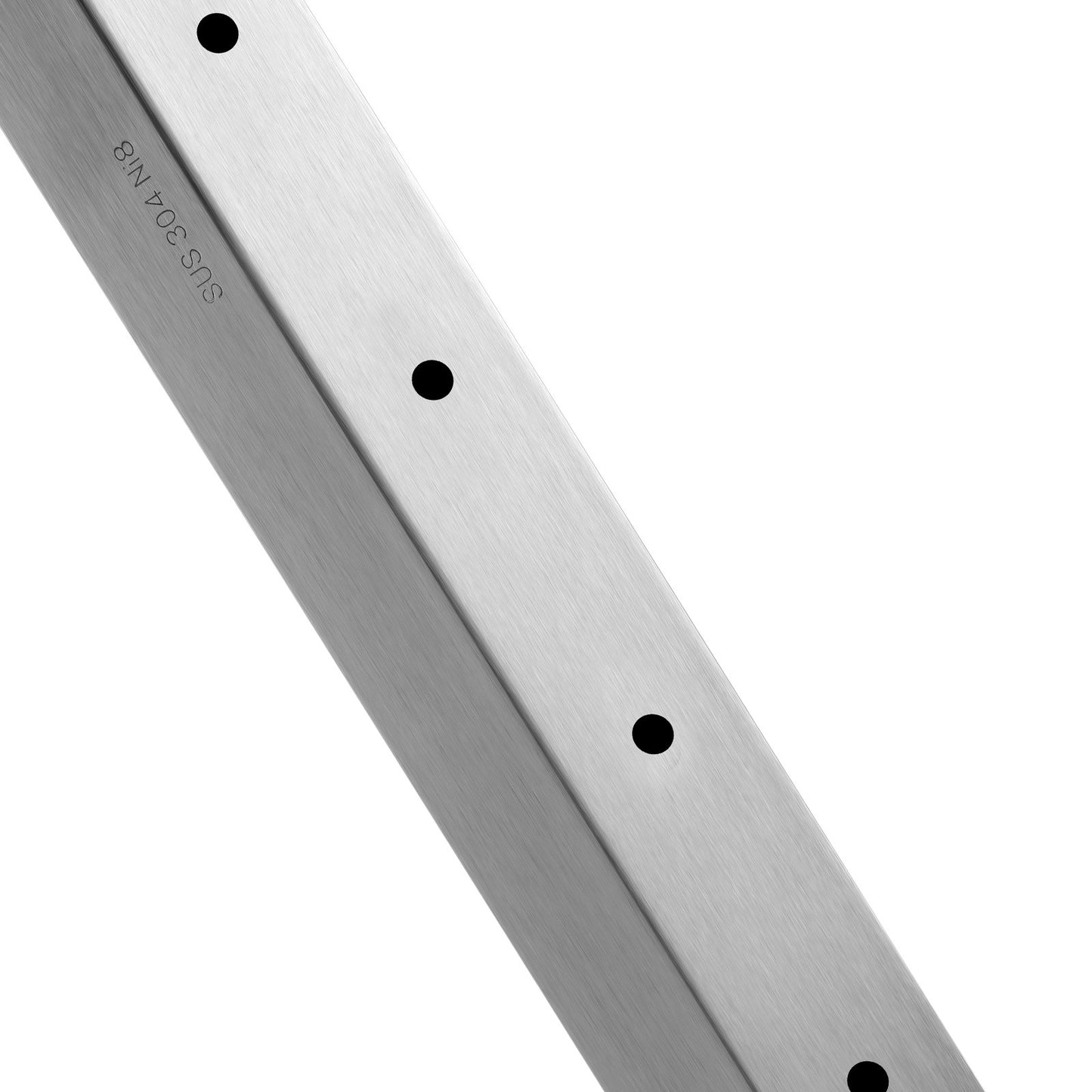 Cable Railing Post, 36" x 1" x 2" Steel Horizontal Hole Deck Railing Post, 11 Pre-Drilled Holes, SUS304 Stainless Steel Cable Rail Post with Horizontal and Curved Bracket, LGZYY91.42.551C3JV0