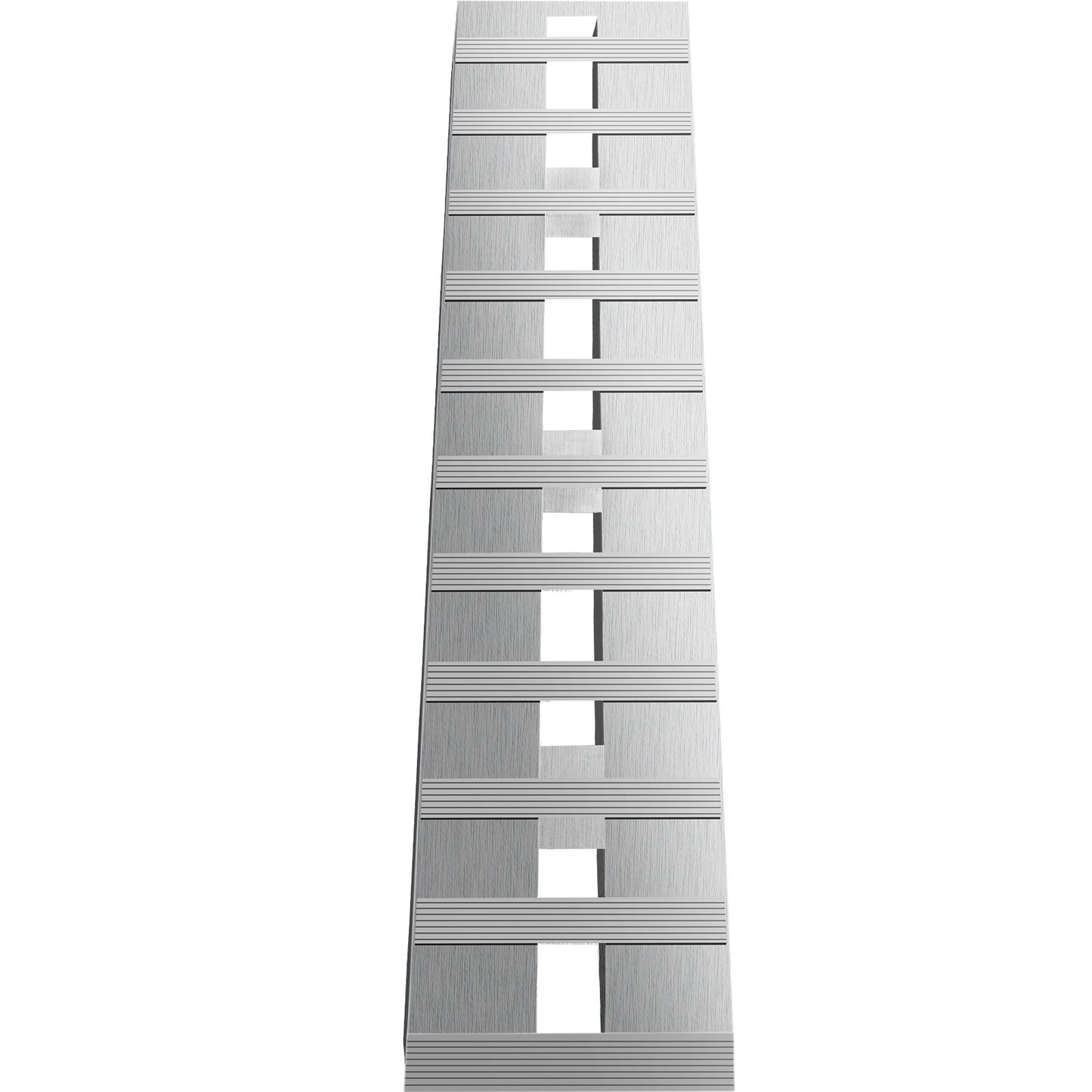 152,4 x 30,5 cm Aluminium-Anhängerrampen, 2721,6 kg Gesamtgewicht, Biberschwanz-Hakenende, 1 Paar, 2 Rampen