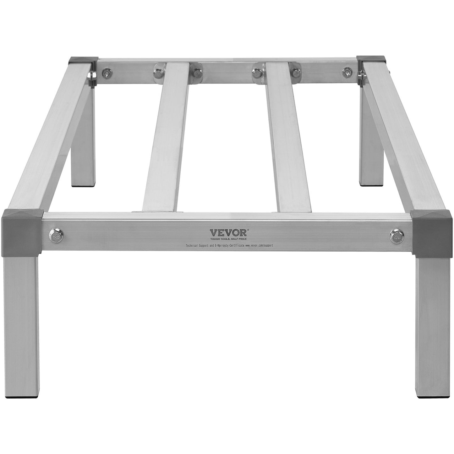 Aluminum Dunnage Rack, 48” x 20” Commercial Food Floor Rack, 8” Off the Floor, 1000 lbs Capacity All-Welded Aluminum Storage Rack, for Storage in Restaurants, Kitchens, Garages and Vehicles