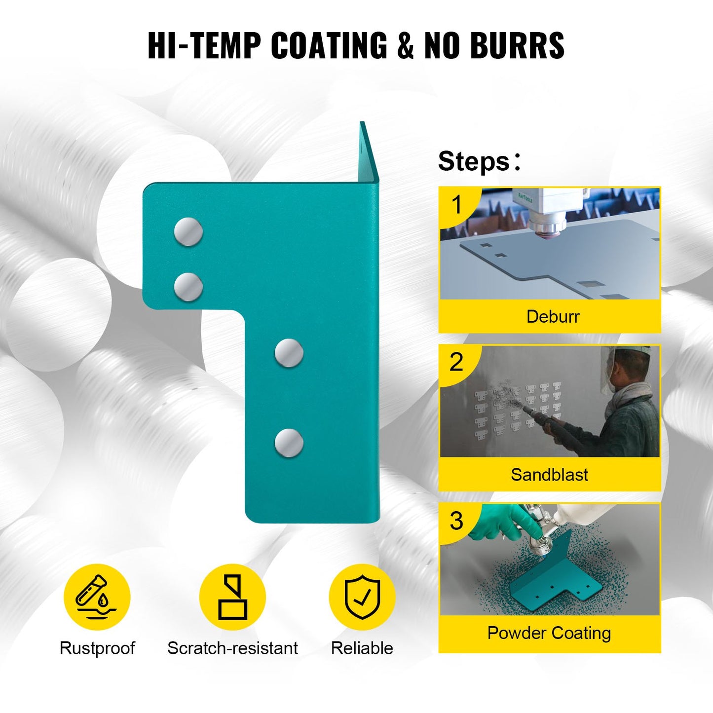 Workbench Corner Brackets, 5mm Thick Steel Shop Table Bracket Kit, 8 PCs Workbench Bracket Kit, Right Angle Shop Table Corner Brackets with Hardware Kit, Joint Fastener for Desk Edge, Family DIY