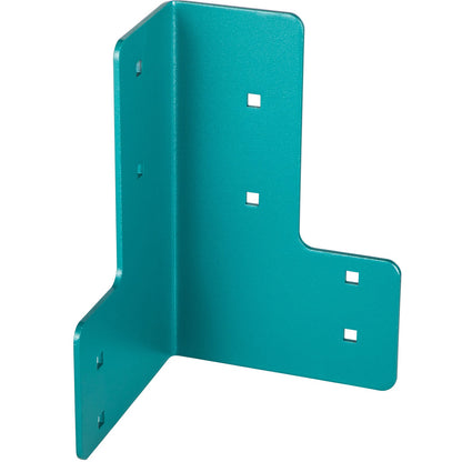 Workbench Corner Brackets, 5mm Thick Steel Shop Table Bracket Kit, 8 PCs Workbench Bracket Kit, Right Angle Shop Table Corner Brackets with Hardware Kit, Joint Fastener for Desk Edge, Family DIY