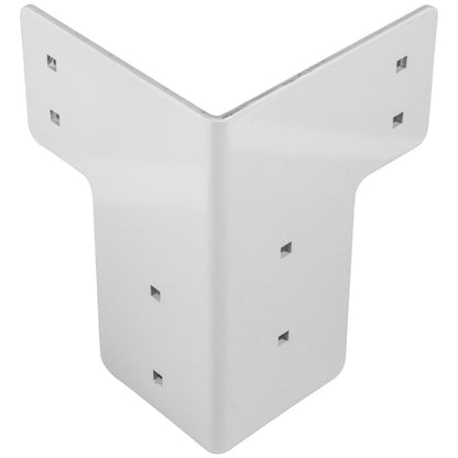 Workbench Corner Brackets 8 PCs Shop Table Bracket Kit 48 LBS Shop Table Corner Brackets 4 mm Right Angle White Color Galvanized Steel Elevated Platform Brackets for Deck Edge and Work Bench