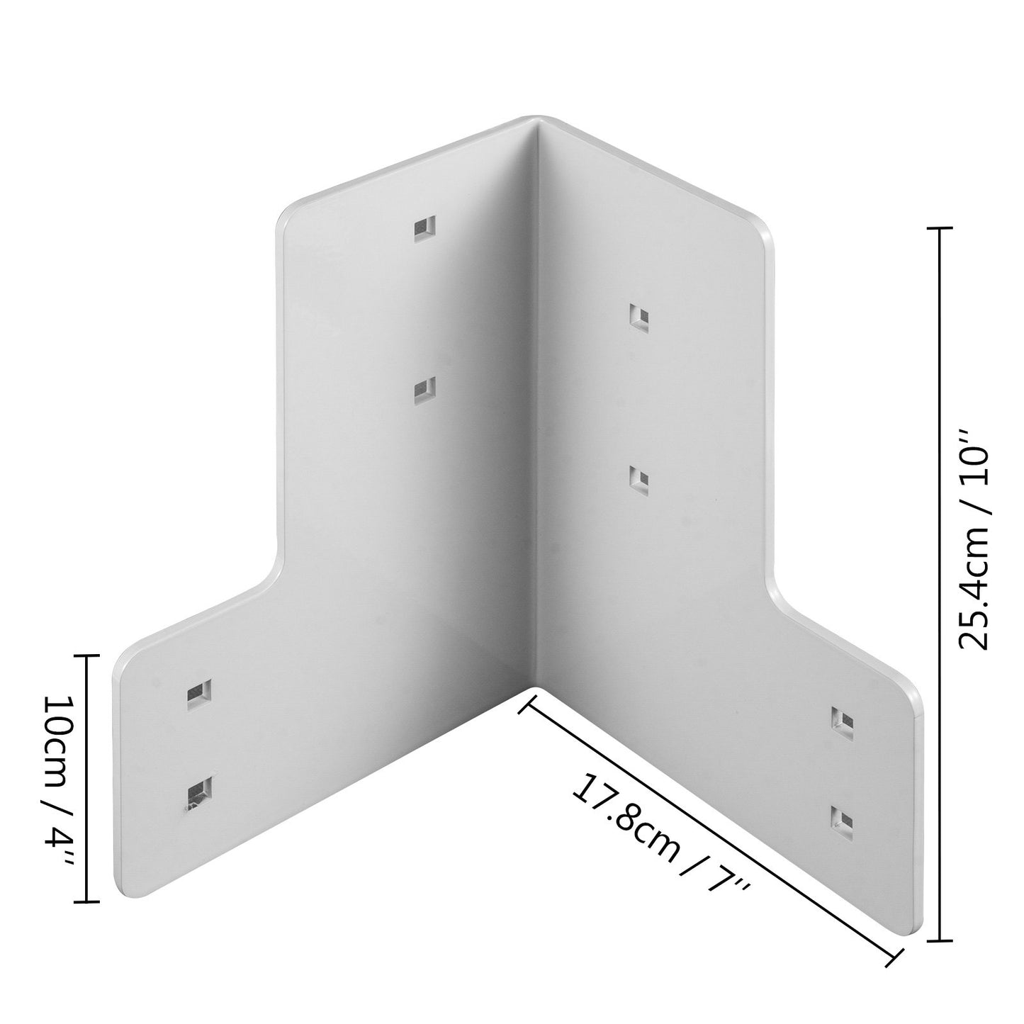 Workbench Corner Brackets 8 PCs Shop Table Bracket Kit 48 LBS Shop Table Corner Brackets 4 mm Right Angle White Color Galvanized Steel Elevated Platform Brackets for Deck Edge and Work Bench