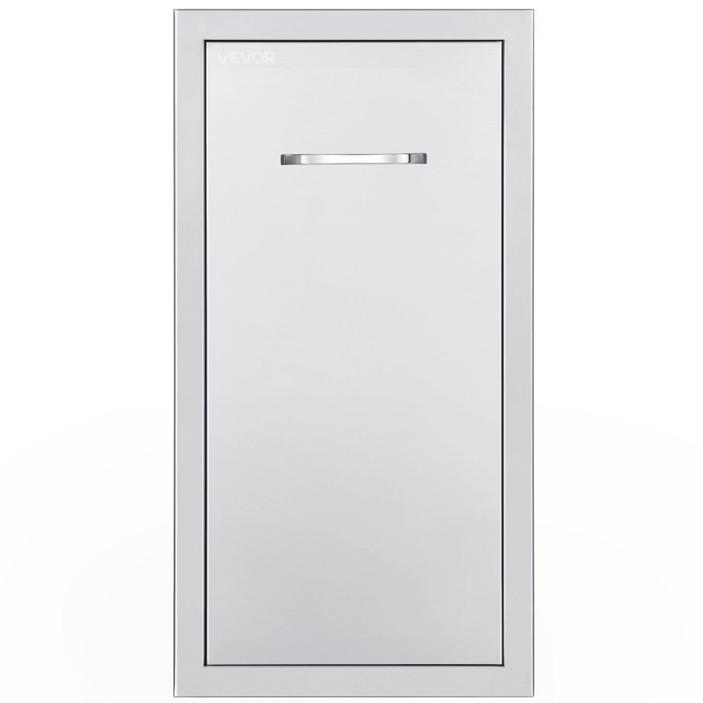 Müllschublade für die Außenküche, 34,4 cm B x 50 cm T x 65,5 cm H Innenraum, Mehrzweck-Schubladen für die Außenküche aus Edelstahl, max. Tragkraft 25 kg pro Ebene, für Grillinseln im Freien