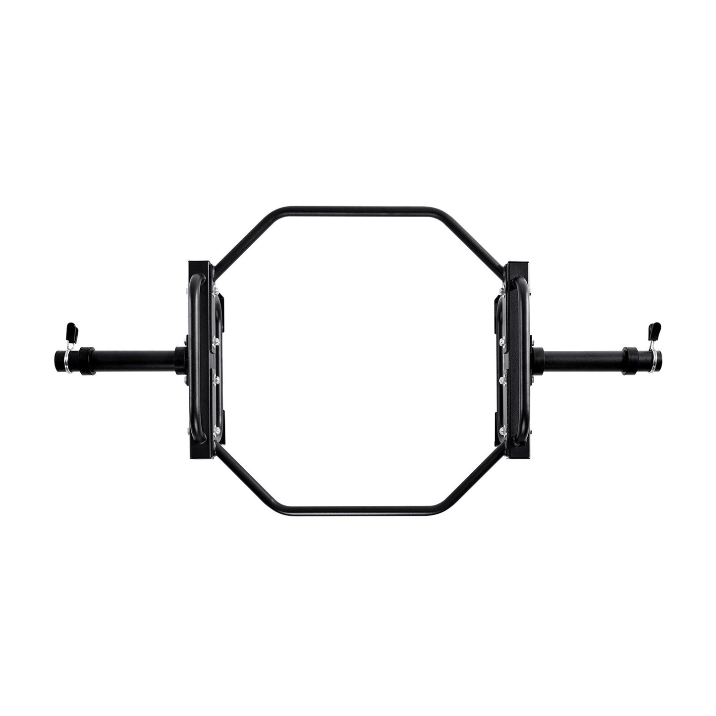 Trap Bar Hex Bar, 50-mm-Sechskant-Langhantel, 240 kg Belastbarkeit, Schulterdrückstange, Gewichtheber- und Krafttrainingsgerät, Heim-Fitnessstudio für Kniebeugen, Kreuzheben und Schulterdrücken, Schwarz