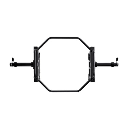 Trap Bar Hex Bar, 50-mm-Sechskant-Langhantel, 240 kg Belastbarkeit, Schulterdrückstange, Gewichtheber- und Krafttrainingsgerät, Heim-Fitnessstudio für Kniebeugen, Kreuzheben und Schulterdrücken, Schwarz